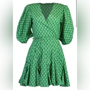 Rhode CLAUDINE DRESS | LOVES ME NOT EMERALD